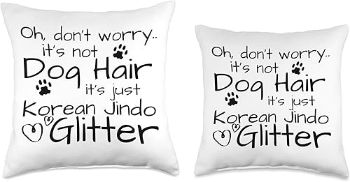 Miniatura 3 de Divertido perro propietario regalos y amante de perro regalo ideas regalo coreano Jindo amante perro mamá almohada de tiro 18x18, multicolor