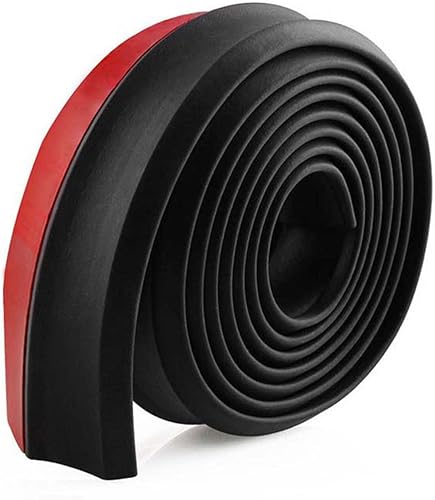 Miniatura 6 de Alerón universal para parachoques delantero de coche, protector de goma para molduras exteriores (16.4 ft)