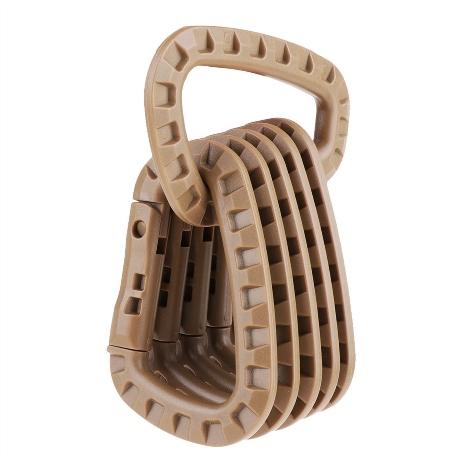 Karabińczyk, 6/3 szt. Karabinek taktyczny plastikowy Kadet Piesze wycieczki Kemping(3pcs Black)