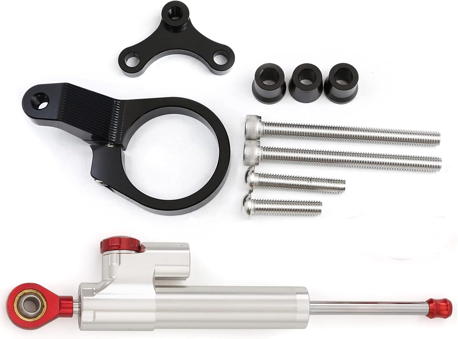 Fit For CBR650R CBR 650R 2019 2020 2021 2022 2023 CNC Motorcycle Steering Damper Stabilizer Buffer Control Bar with Mounting Bracket Support Kit Full Set