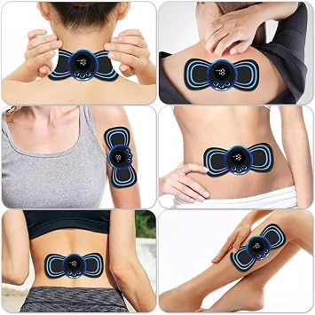 2 Set Mini Neck Massager, 8 Modes 19 Levels Electric Leg Massager, Portable Cervical Massager, USB Shoulder Electric Massagers, Pain Relief for Arms, Neck, Back, Waist, and Legs