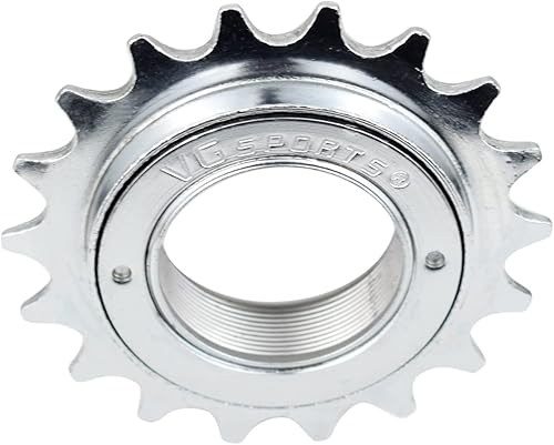 Miniatura 68 de VG SPORTS Rueda libre de bicicleta de una sola velocidad, 16T/18T/20T/22T/24T Compatible con piezas de repuesto Freehub tipo roscado de rueda libre