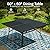 PHI VILLA 9 Pieces Outdoor Dining Table Set for 8, 60” Square Wrought Iron Dining Table & Heavy-Duty Steel Dining Chairs with Cushions, Large Dining Furniture Set for Patio, Deck, Yard, Porch