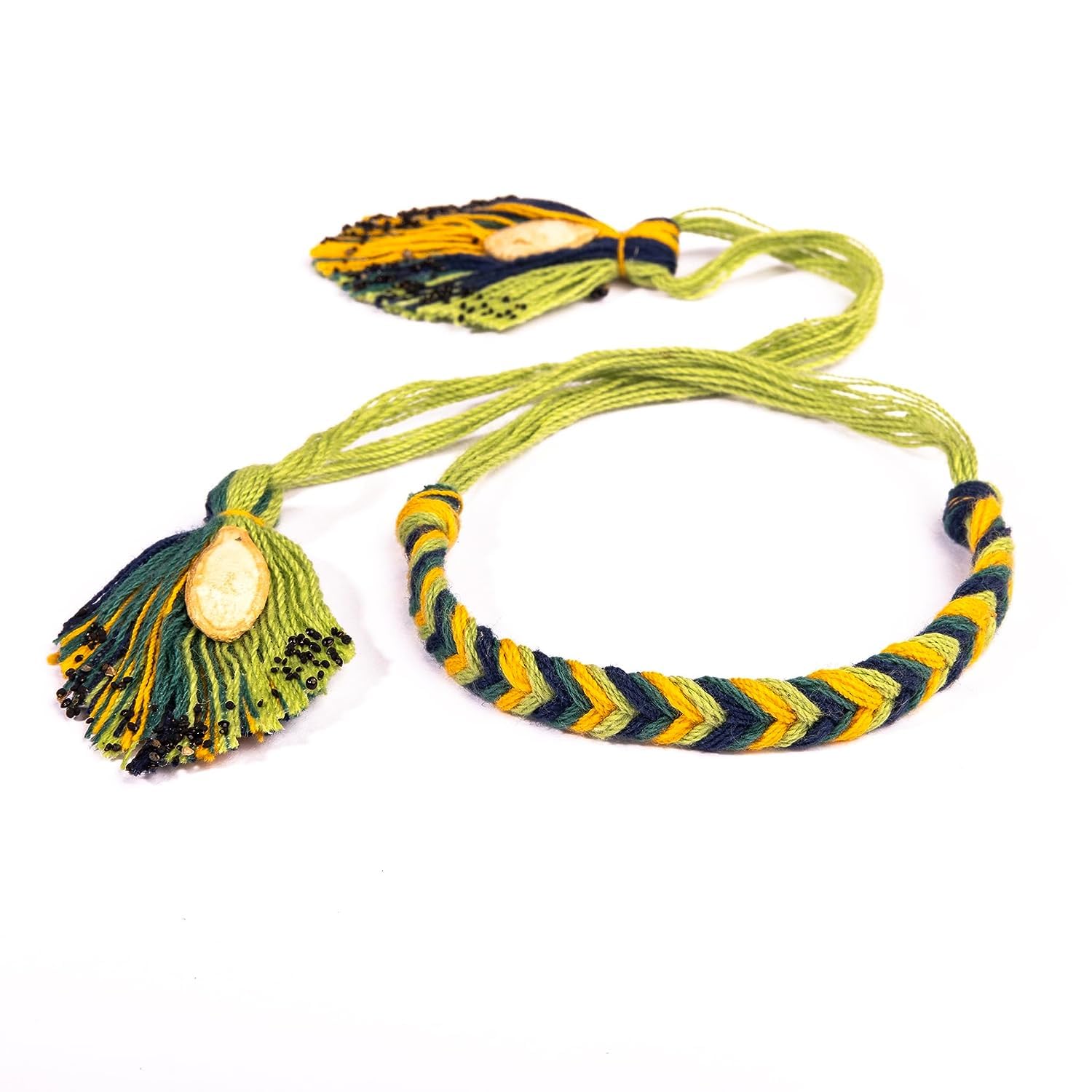 ECHGreen Velly Morpankh Plantable Seed Rakhi for Brother I Pure Cotton I Handcrafted I Eco Friendly Rakhi I Includes Roli & Chawal