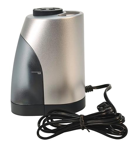 Miniatura 7 de School Smart Sacapuntas verticales 6 agujeros eléctrico negro y plateado