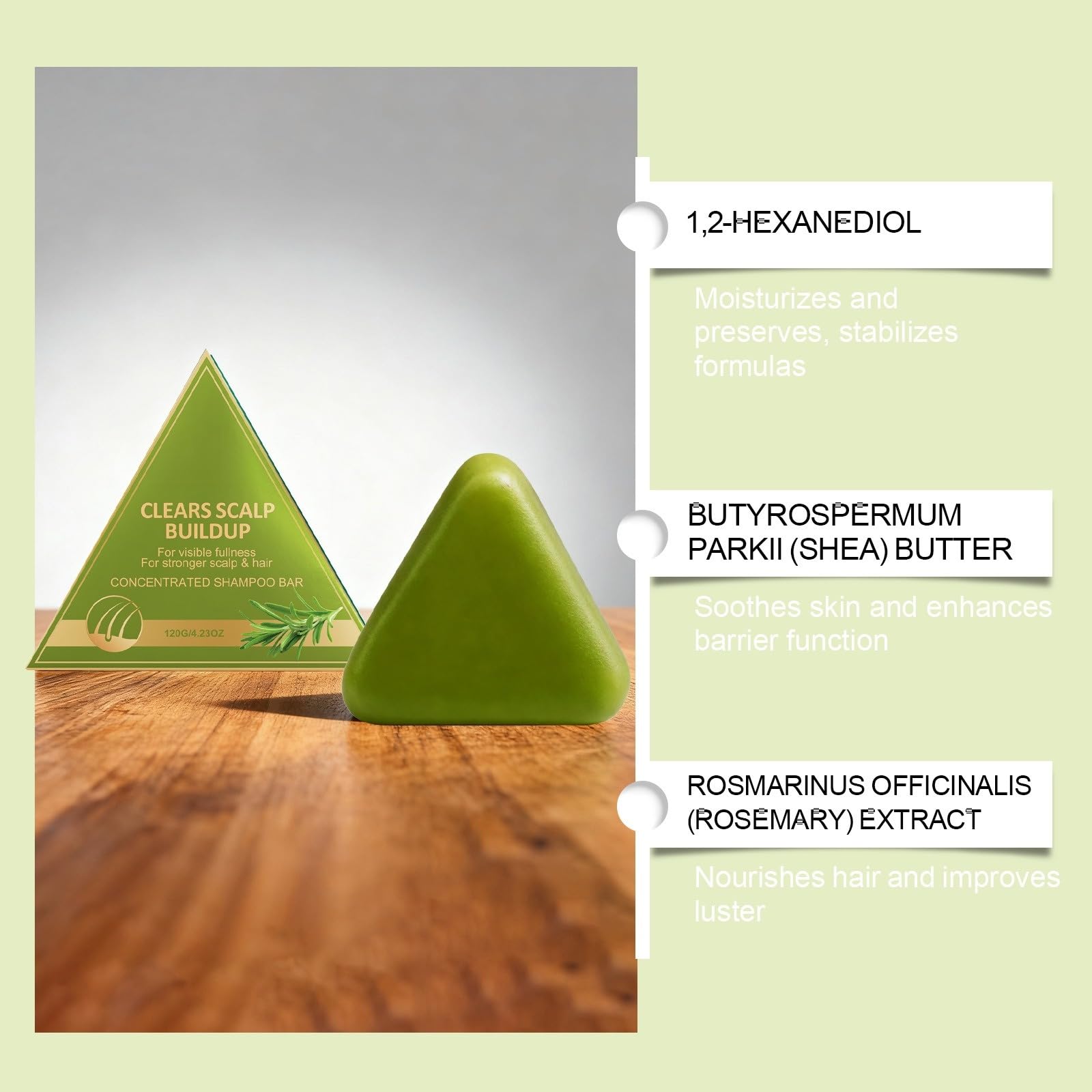 Nature Triangle Solid Shampoo, Nature Seven Green Solid Soap, | Soap, Glutinous Rice Water Solids Soap, Natural And Organic Herbal