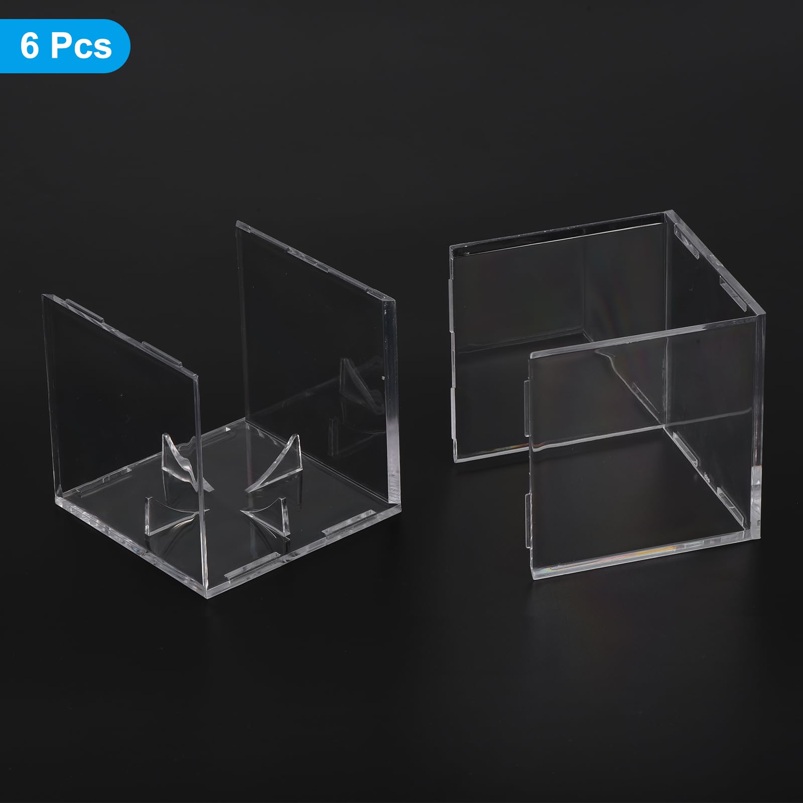 Sourcing Map Vitrine De Baseball Acrylique Avec Base Bois - Support Souvenirs Balles De Baseball