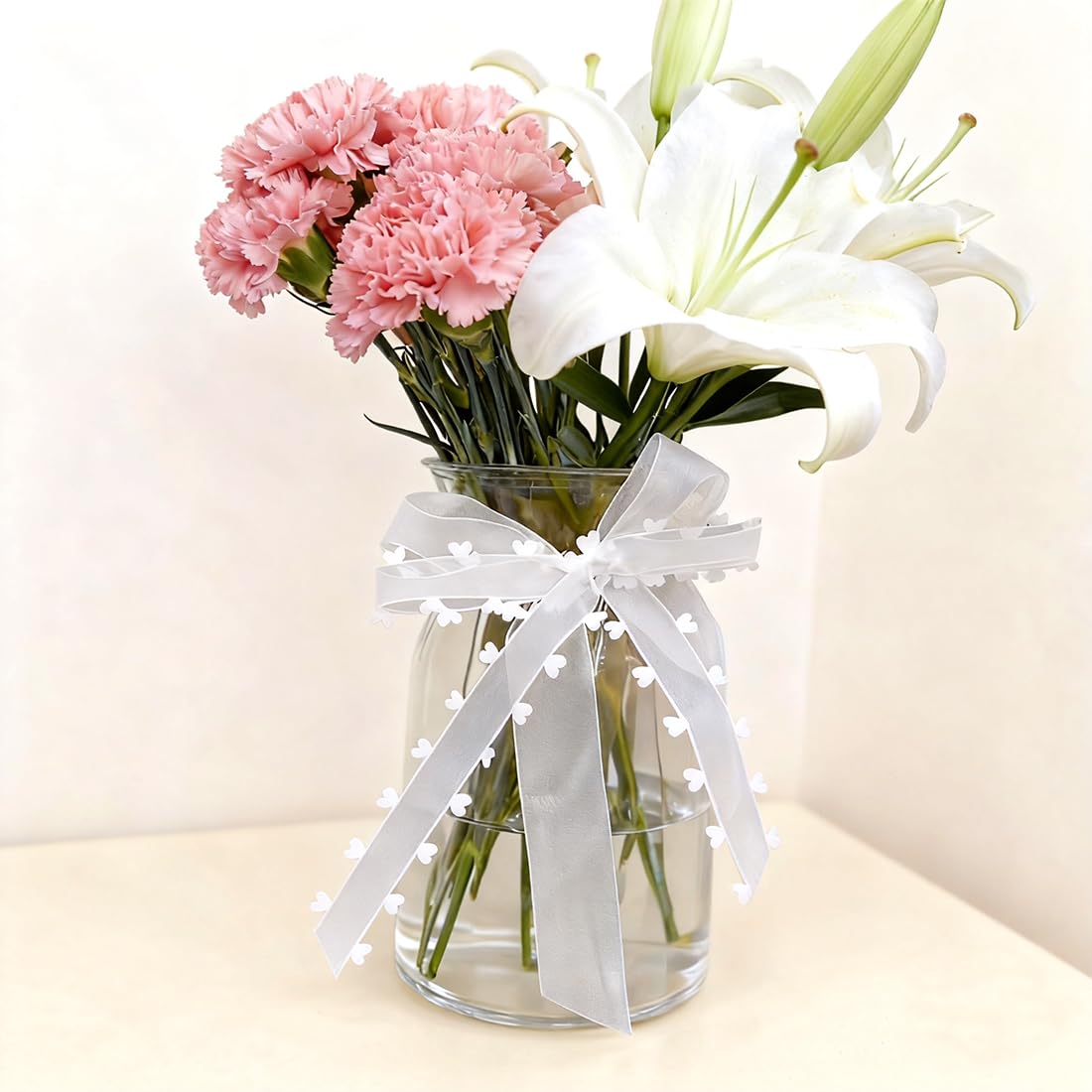 Kit de Decoración para Coche de Boda, 10 Lazos de Cinta para Coche Novia, Navidad y San Valentín, de Material de Alta Calidad Anti-Arrugas, Perfecto para Proyectos de Bricolaje