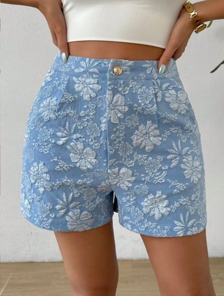 Image of LIRIT Womens High Waist Casual Linen Blend Summer Shorts with Elastic Paperbag Waist Drawstring Side Pockets Relaxed Fit Lightweight Shorts