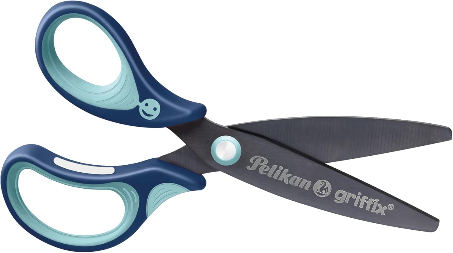 Pelikan Griffix School Scissors for Right-Handed/Left-Handed Users For Left-Handers, blue