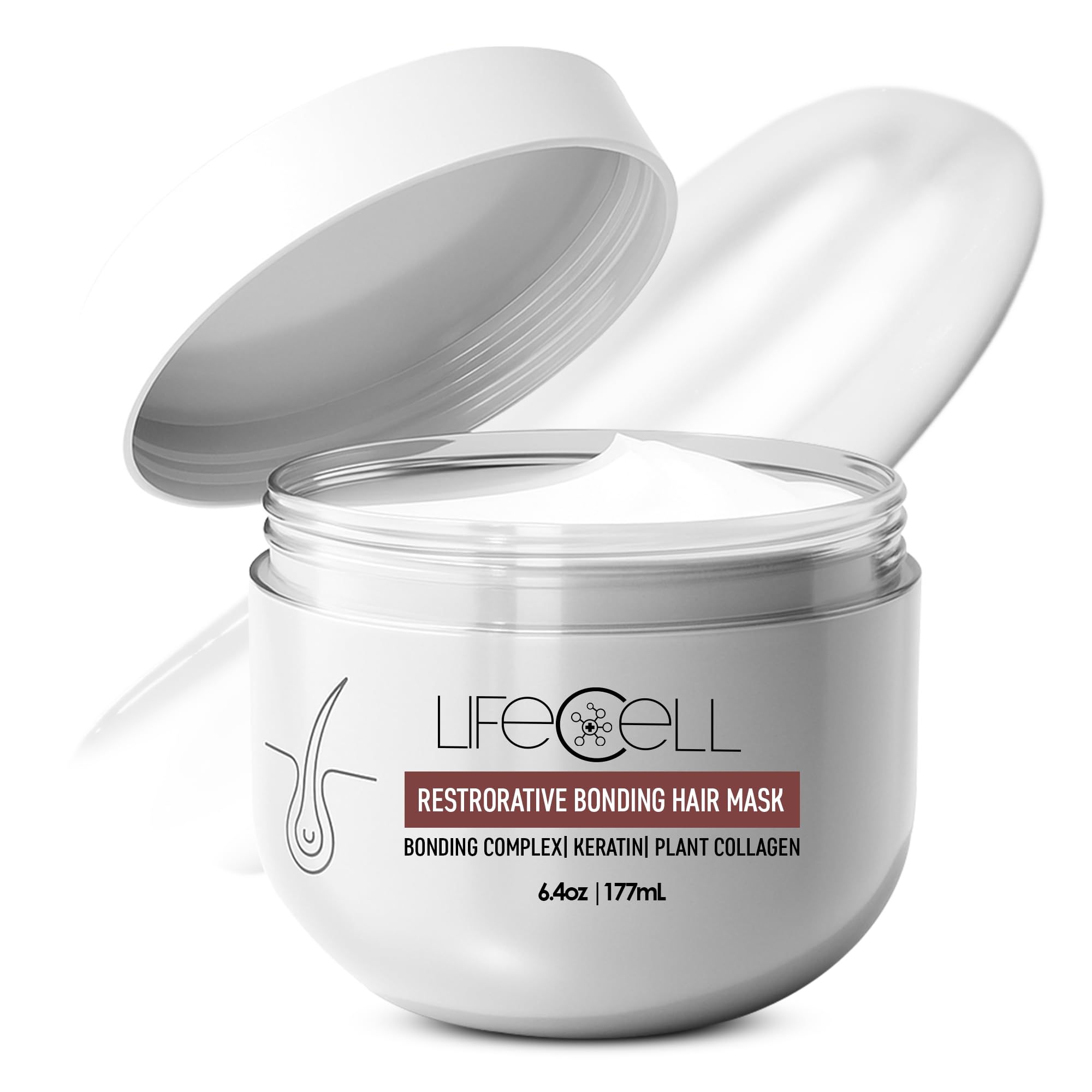 Repairing Hair Mask – Restorative Bonding Treatment with Bioactive Peptides, Keratin, Plant Collagen, Shea Butter & Coconut Oil – Deep Nourishment & Strength for All Hair Types
