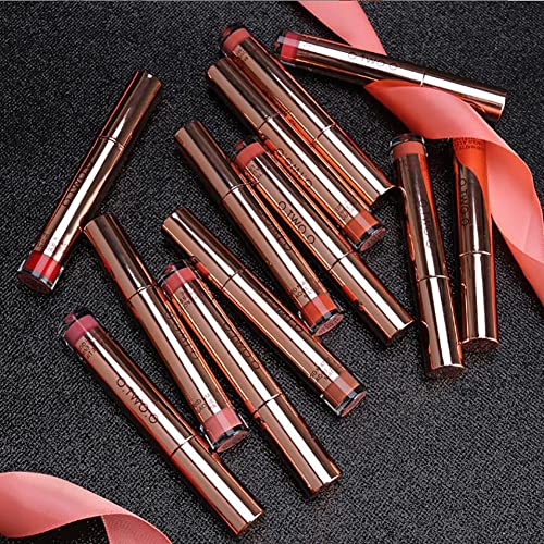 HonHe 12 Color Matte Liquid Lipsticks, Long Lasting Waterproof, Velvety Liquid Lipstick Makeup (VML08 Rose Plum Powder), 1x1x11cm - Image 4