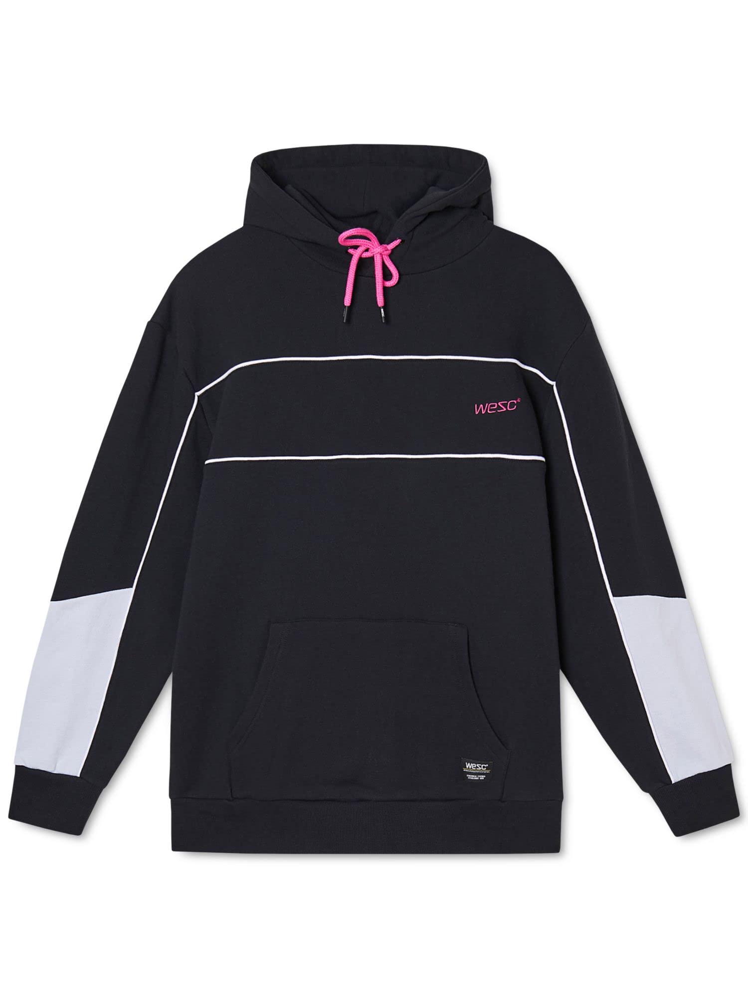 WeSCMens Mike Black Logo Graphic Draw String Hoodie L