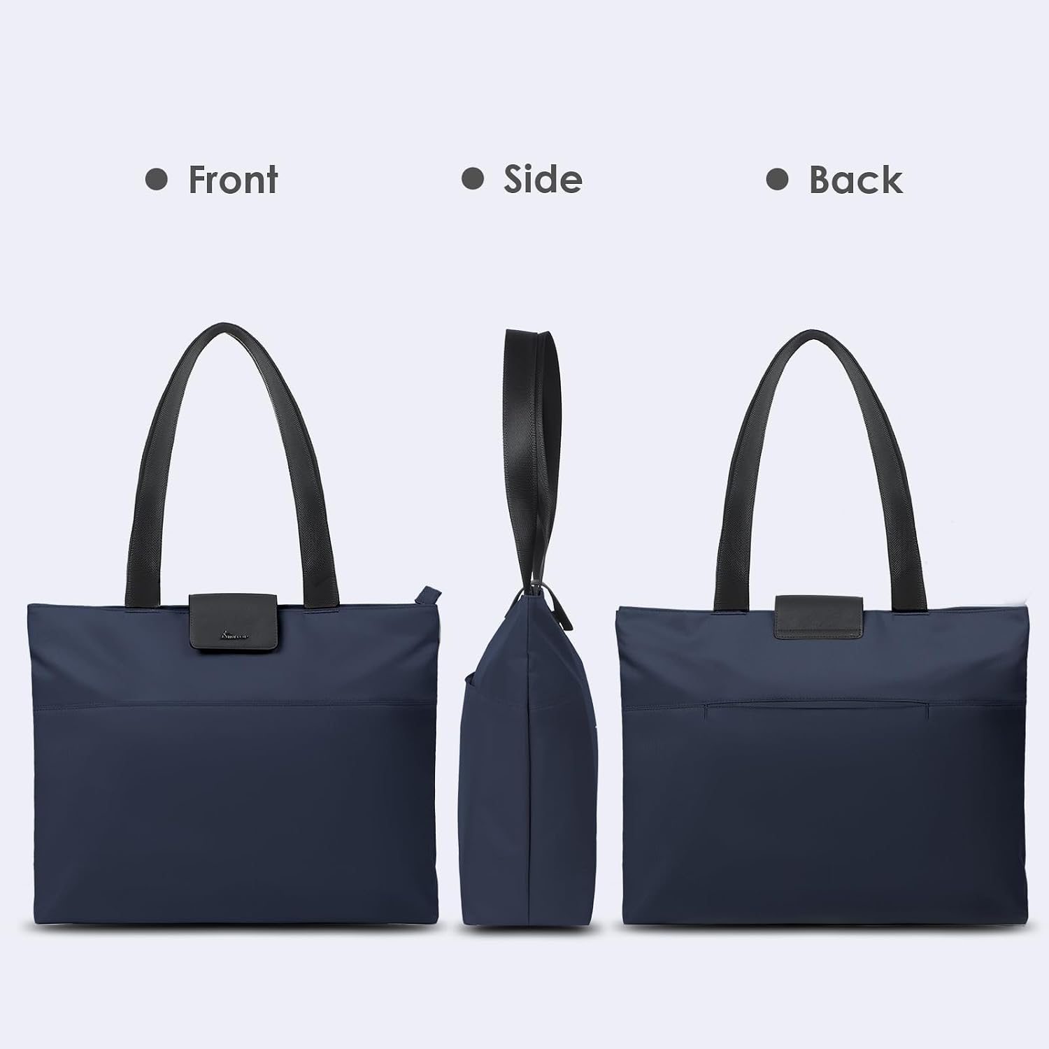 Laptop Tote Bag for Women 16.2 Inch, Lightweight Water-Resistant Work Purse, Professional Briefcase with Magnetic Pocket