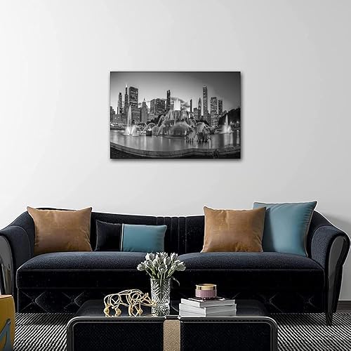 Vista 382 de 1 lienzo decorativo para pared, ferrocarril a través del bosque de pinos con niebla, decoración moderna para el hogar, sala de estar, arte de pared