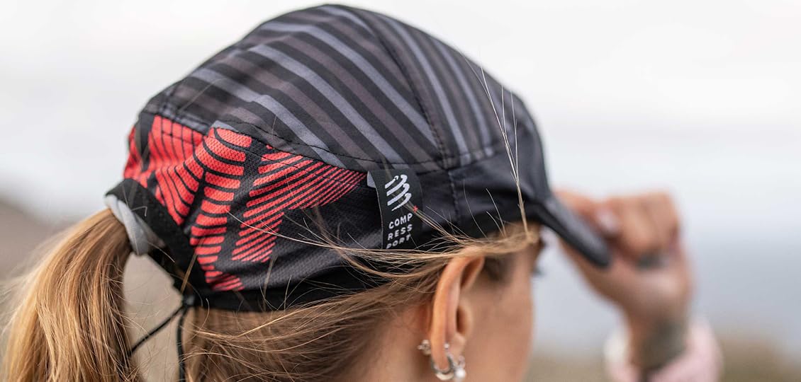 COMPRESSPORT Pro Racing Cap | Casquette de Running Ultra-légère – Respirante, séchage Rapide – Visière articulée pour Protection Solaire