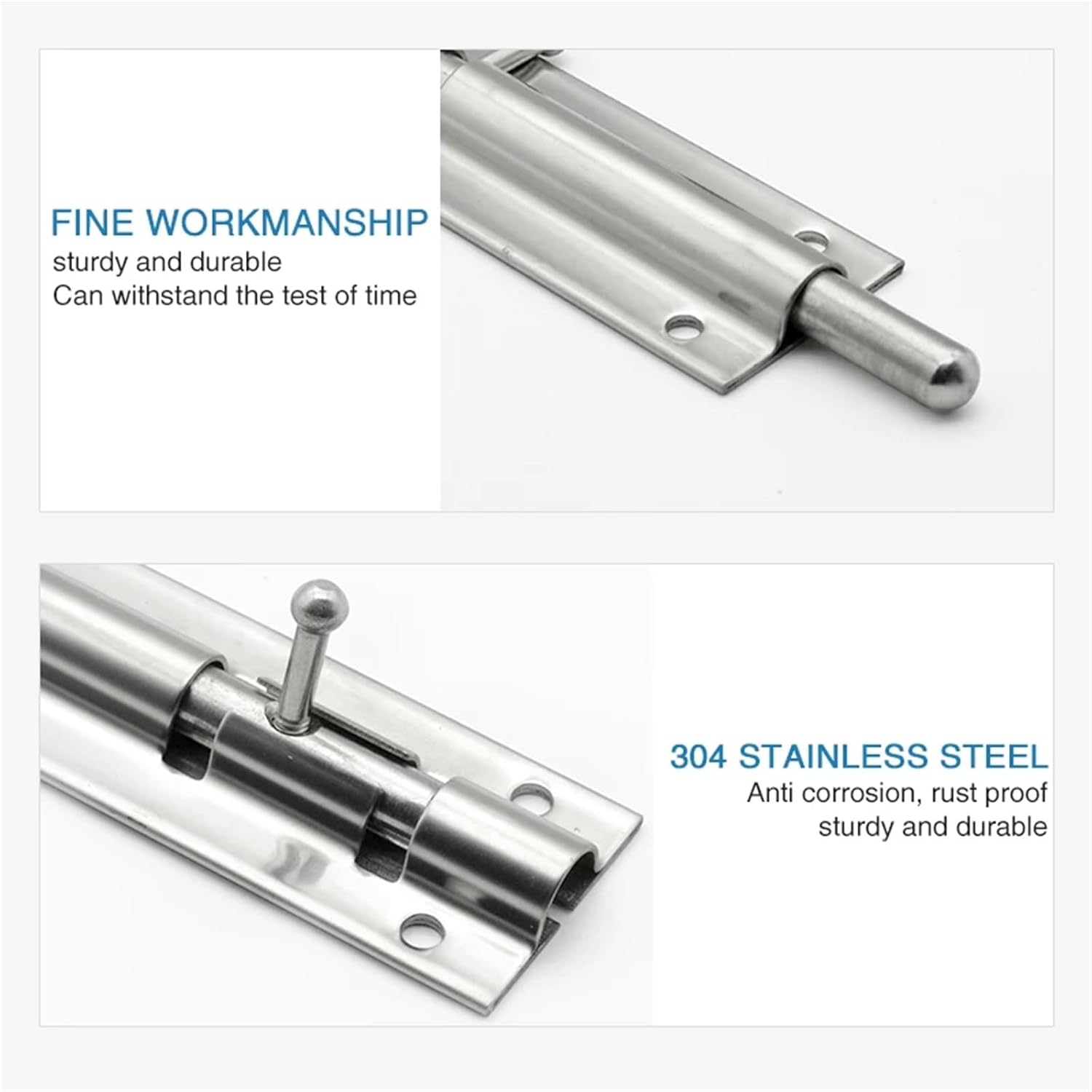 304 Stainless Steel Industrial Clear Latch, Wooden Box Tool Box Switch Lock Door and Window Old-Fashioned Door Pin 1Pcs