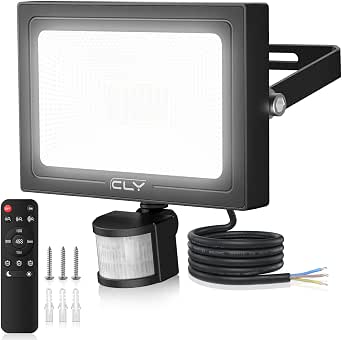 CLY Foco Led Con Sensor De Movimiento 35W 3290LM Focos LED Exterior 4 Modos