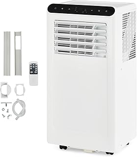 GarveeLife Portable Air Conditioner,8,000 BTU for Rooms up to 350 Sq.Ft., Smart Compact AC Unit with Cooling, Dehumidifier, Fan, Remote Control and Window Kit, White