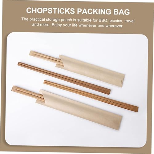 Miniatura 7 de Zerodeko 100pcs palillo mangas impermeable cubiertos titular para barbacoa camping restaurante viaje