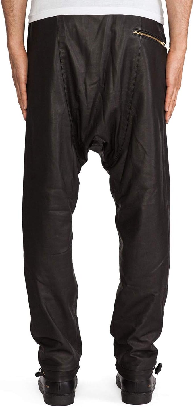 Koza Leathers Men's Leather Pant Trouser Genuine Lambskin Real Leather Casual Pant PM014