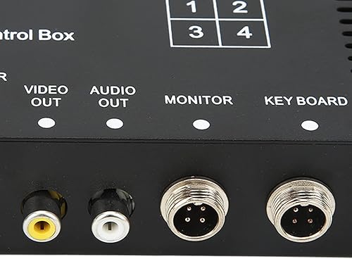 Miniatura 9 de Divisor de cámara de visión trasera de 4 canales de entrada de 2 vías, salida de estacionamiento, divisor de control de cámara para automóvil,