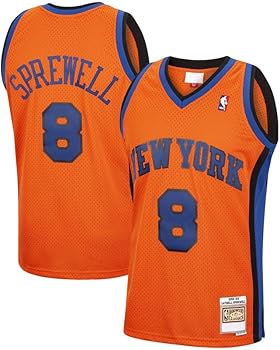 Camiseta Latrell Sprewell New York Knicks Orange Youth 8-20