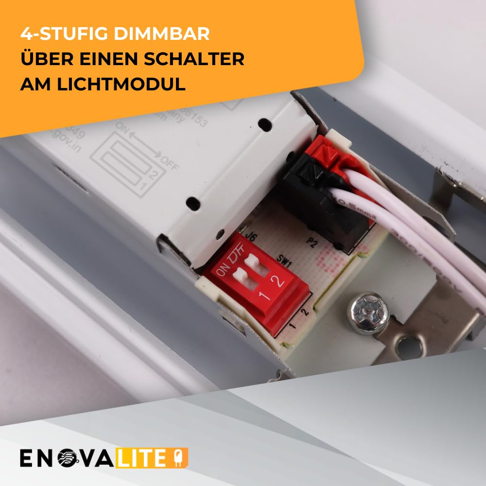 NOVA modulares LED Lichtbandsystem 33-58W dimmbar 5000K Neutralweiß 90° 10,5m