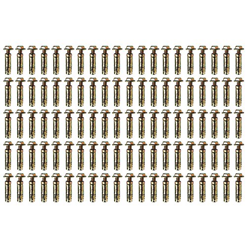 M8 x 25mm Loose Bolt Shield Anchor Heavy Duty Wall Plug - Pack 100