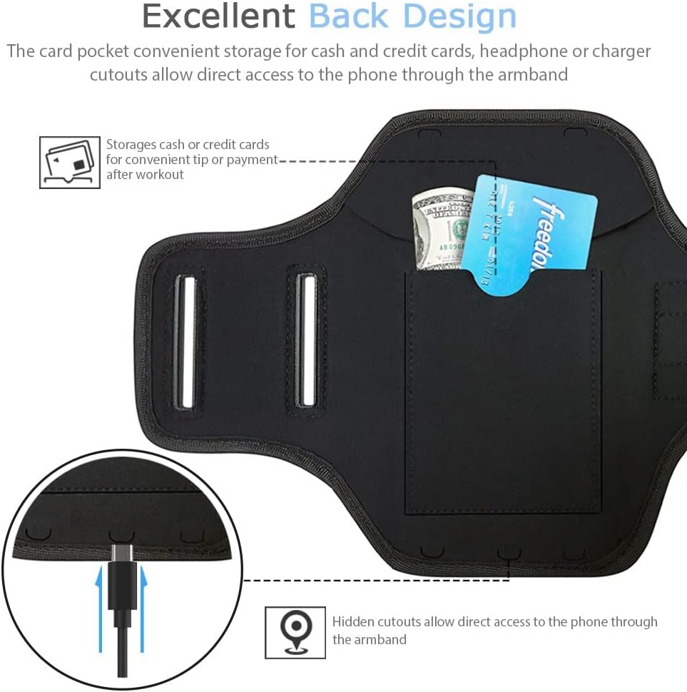 Running Armband for Google Pixel 11/10/9 Pro XL, 8/7/6 Pro (Rosy) image 3