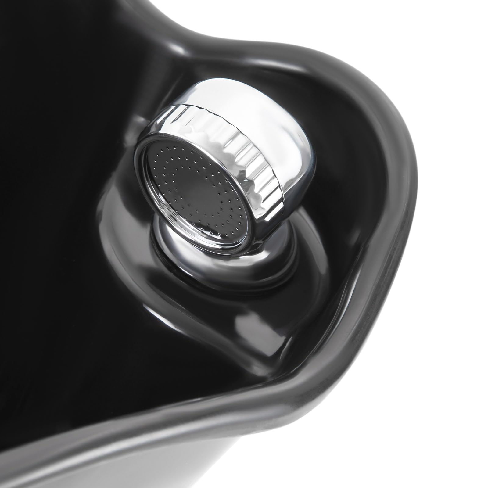 Lavabo de champú portátil, lavabo de altura ajustable, estación de lavado de pelo móvil, cubo doble de 10 l, bomba eléctrica, lavabo de 48 cm, para peluquería, cama de enfermería, embarazada, color
