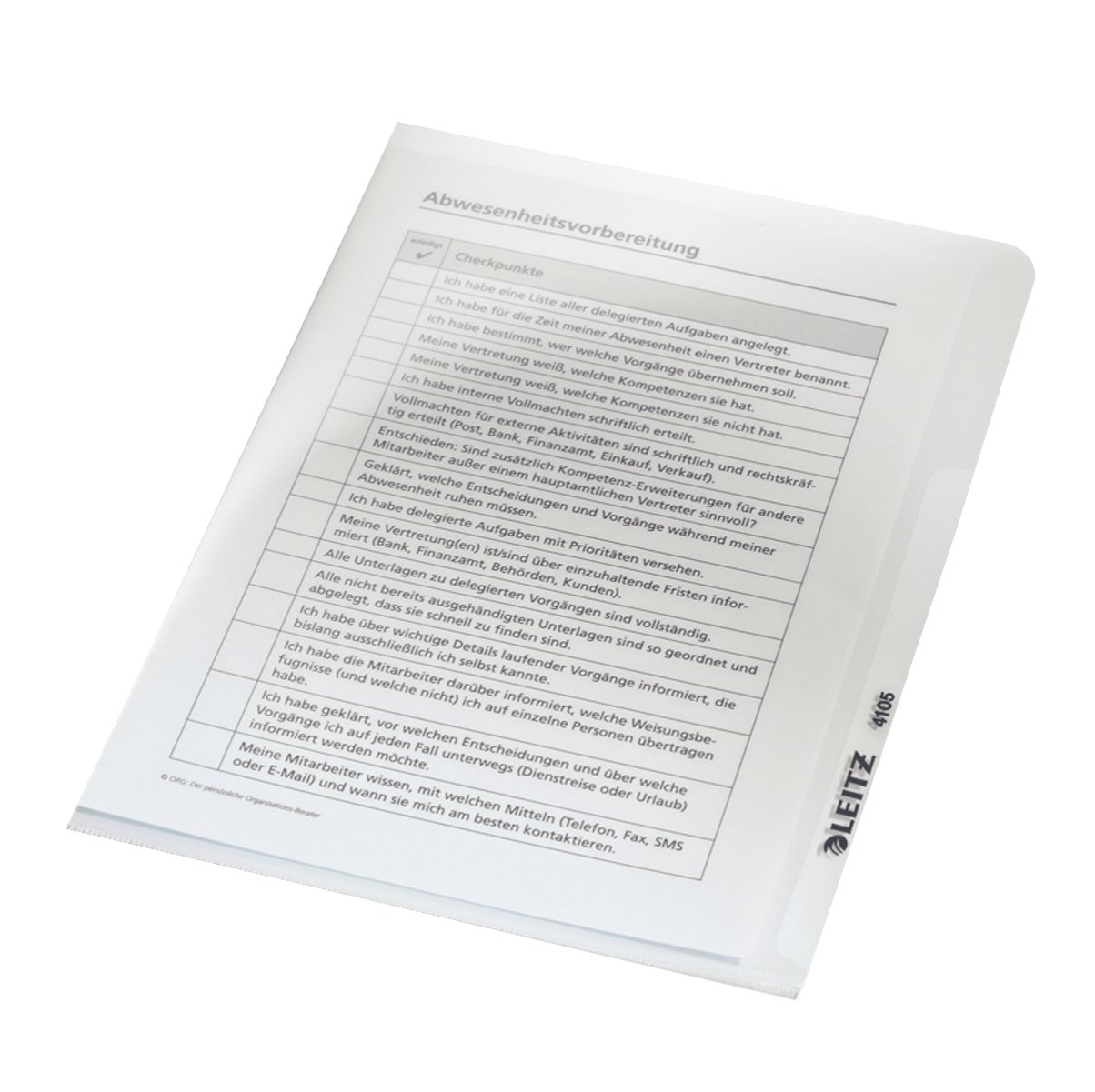 Esselte Leitz Sichthülle Premium, A5, PVC, dokumentenecht, glasklar (100 Stück)