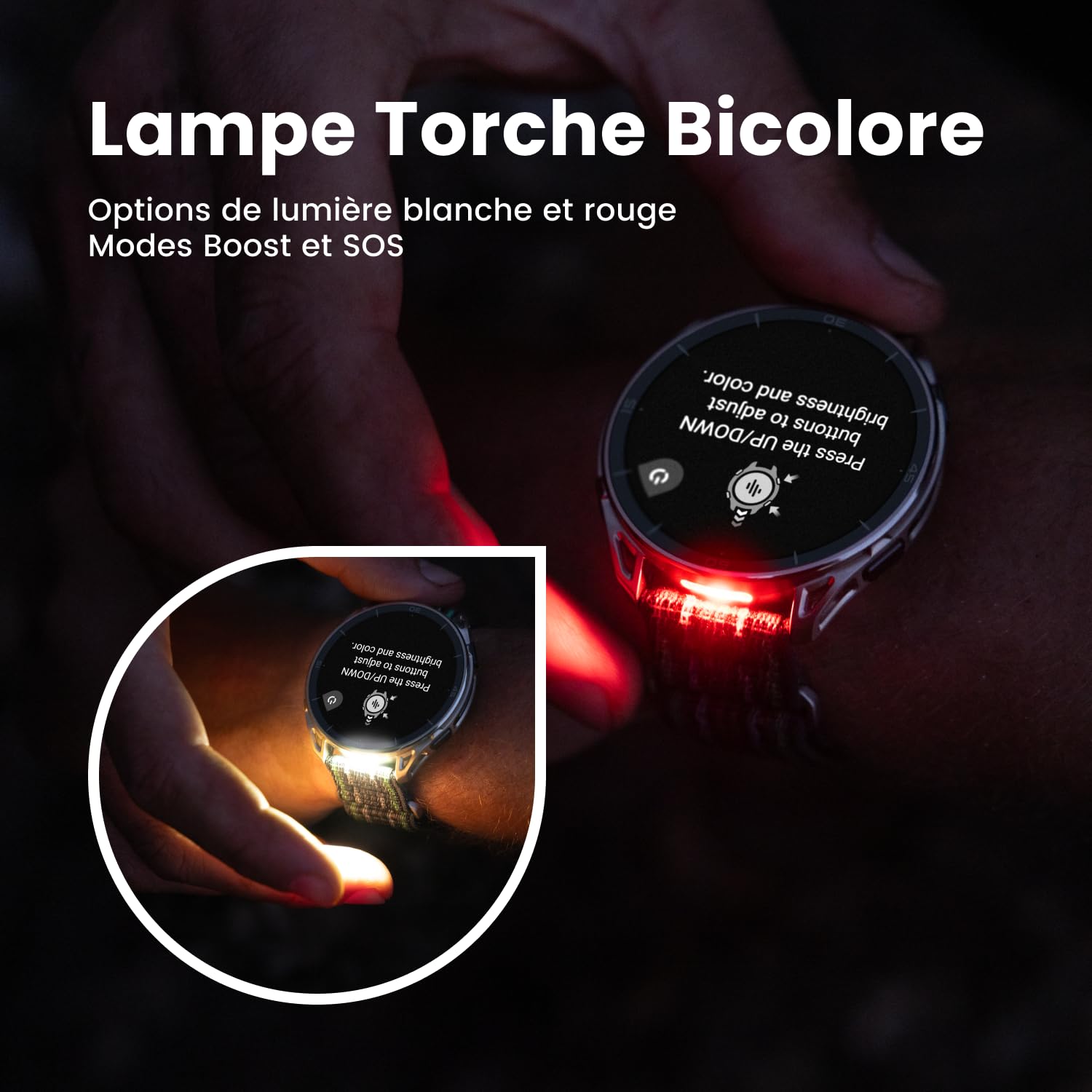 Amazfit Cheetah 2 Ultra Montre Connectée GPS 47 mm, Verre Saphir, Boîtier en Titane, Autonomie 30 Jours, Lampe Torche, Stockage de 64 Go, NFC, Cartes, +180 Modes Sportifs et HYROX, pour Android iPhone