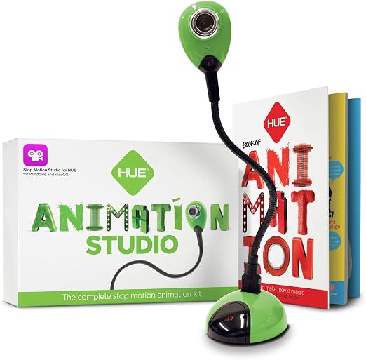 HUE HUE Animation Studio - Kit Complet de Stop-Motion pour PC et Mac