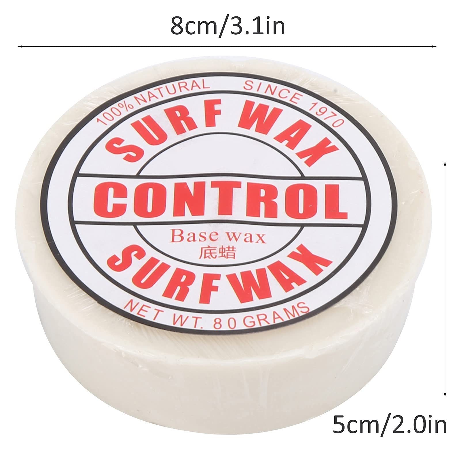 VGEBY Surf Wax Tragbares Anti-Rutsch Paraffin Surf Skateborad Wachs Surfbrettzubehör mit Wachskamm