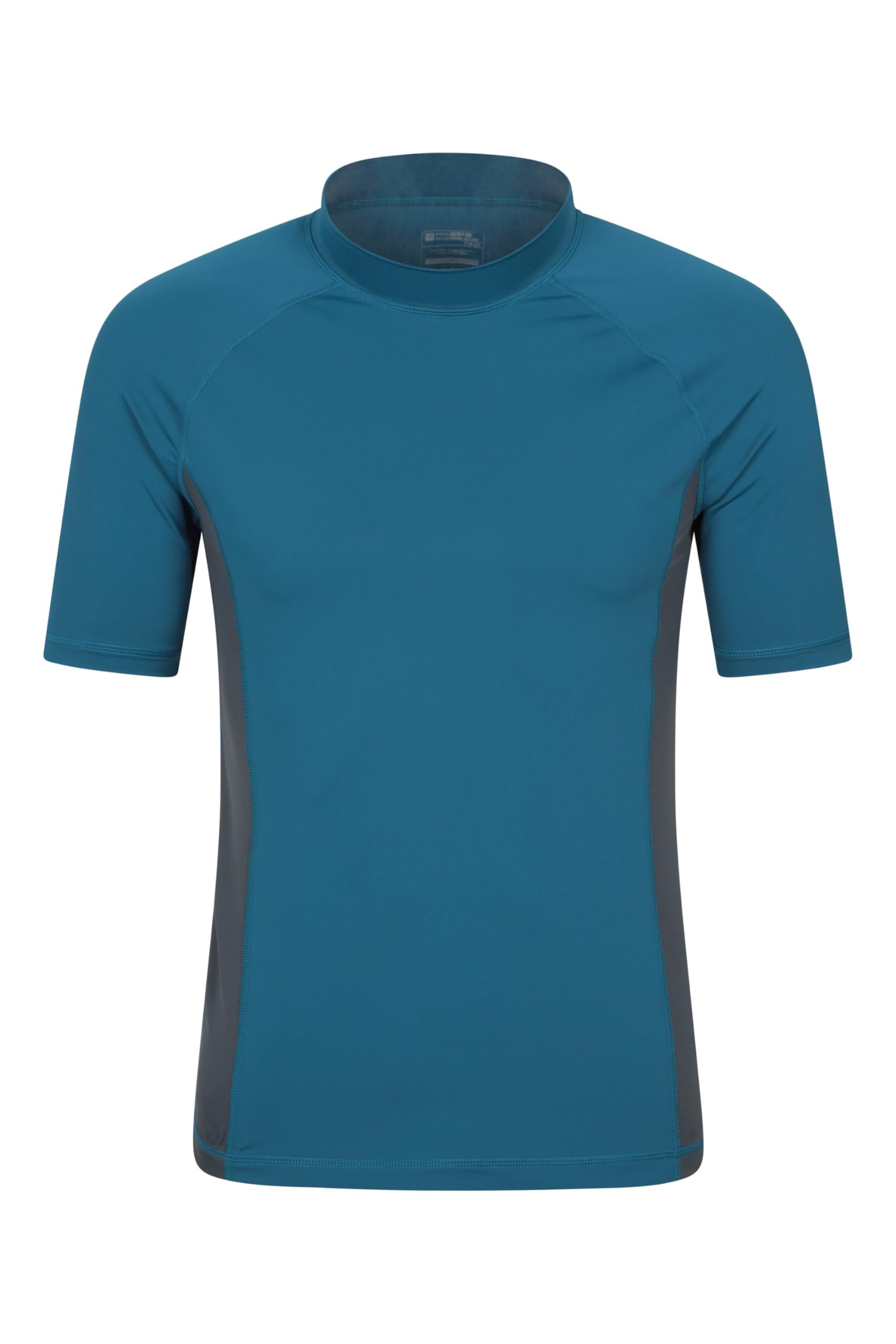 Mountain Warehouse Men's Dark Green Uv Rash Vest - Lightweight, Quick Drying & Stretchy T-Shirt With Upf 50+ & Flat Seams - For Spring Summer, Beach, Swimming & Water Sports Xxs