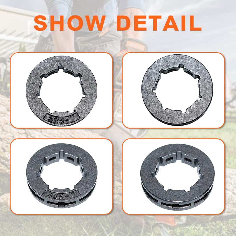 3-Pack .325" 7-Tooth Rim Sprocket For STIHL MS261 MS291 MS260 PRO 026 – 7 Spline, 19mm