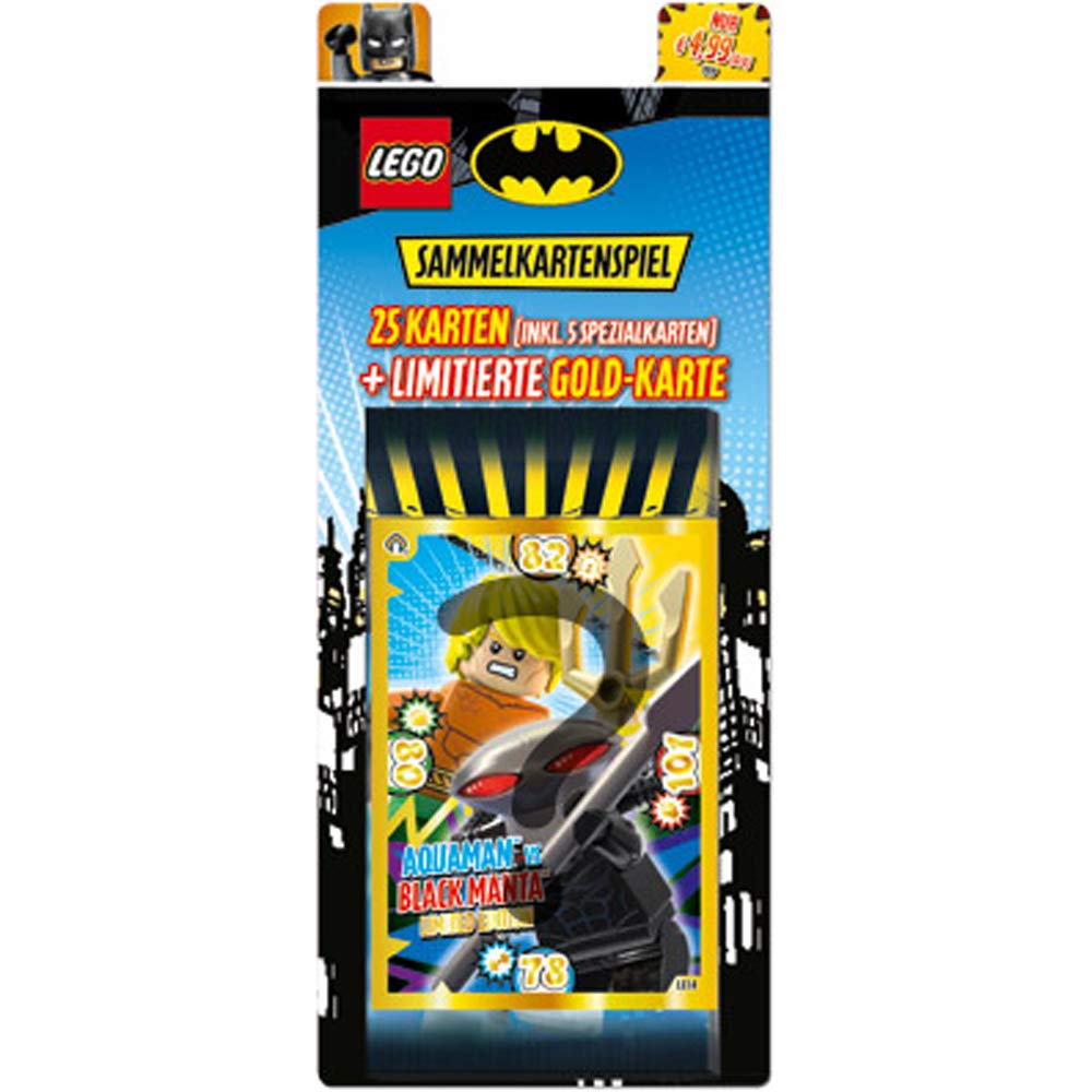 LEGO 180514 karty kolekcjonerskie Batman, 5 Booster i limitowana karta złota, kolorowe