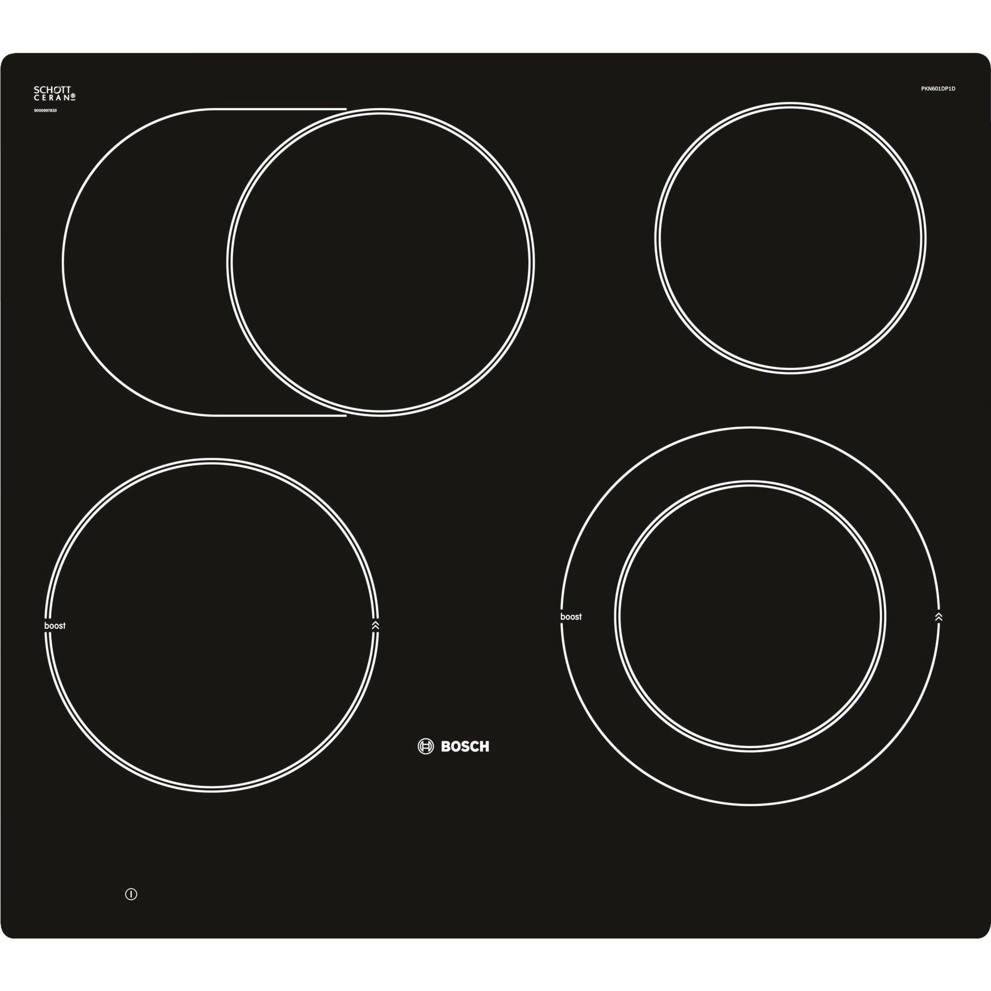 Bosch pkn601dp1d seria 8 Pola do gotowania wpuszczanego elektryczne//57,2 cm/szkło ceramiczne