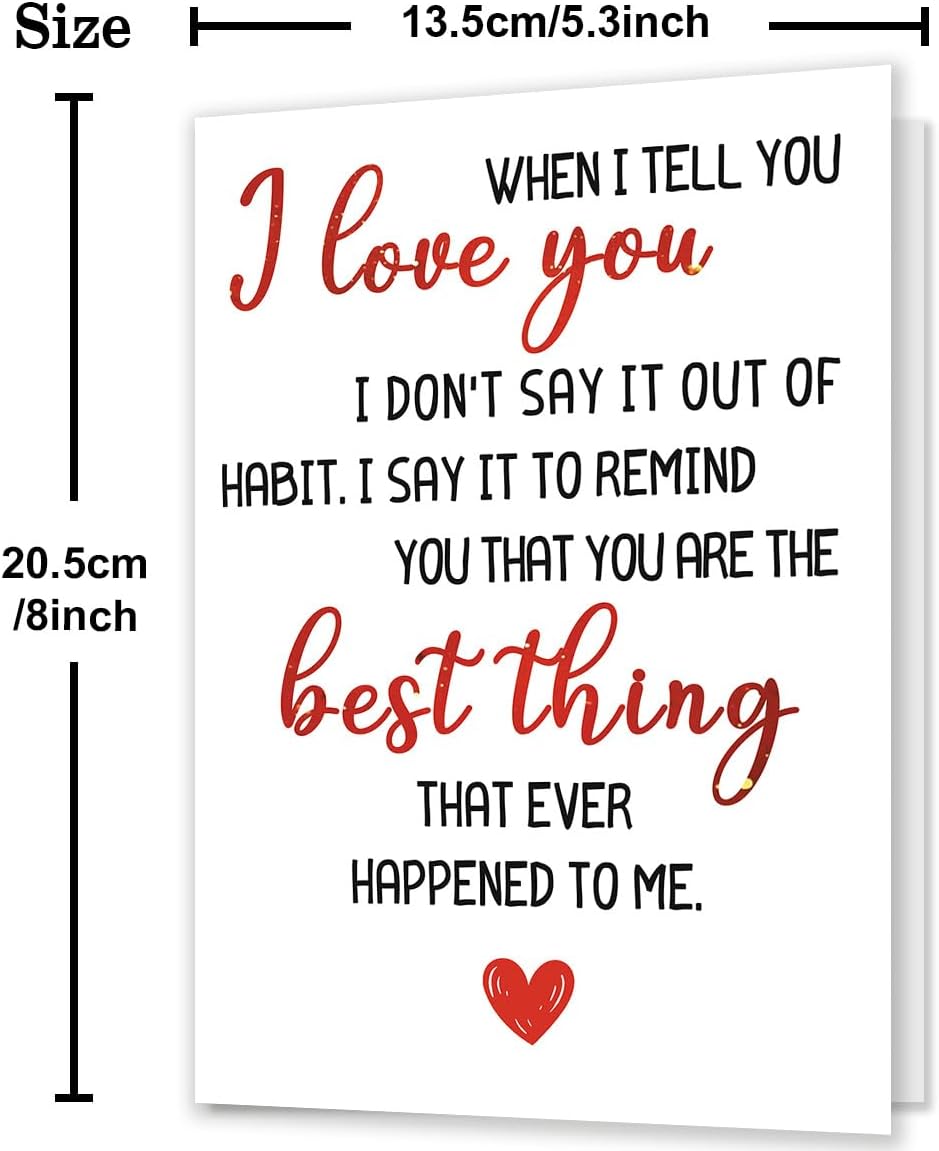Anniversary Card & Gifts for Husband, Wife, Men, Women, Couple, Him, Her, Boyfriend or Girlfriend, Happy Wedding Anniversary Card & Gifts for Husband or Wife - Image 3