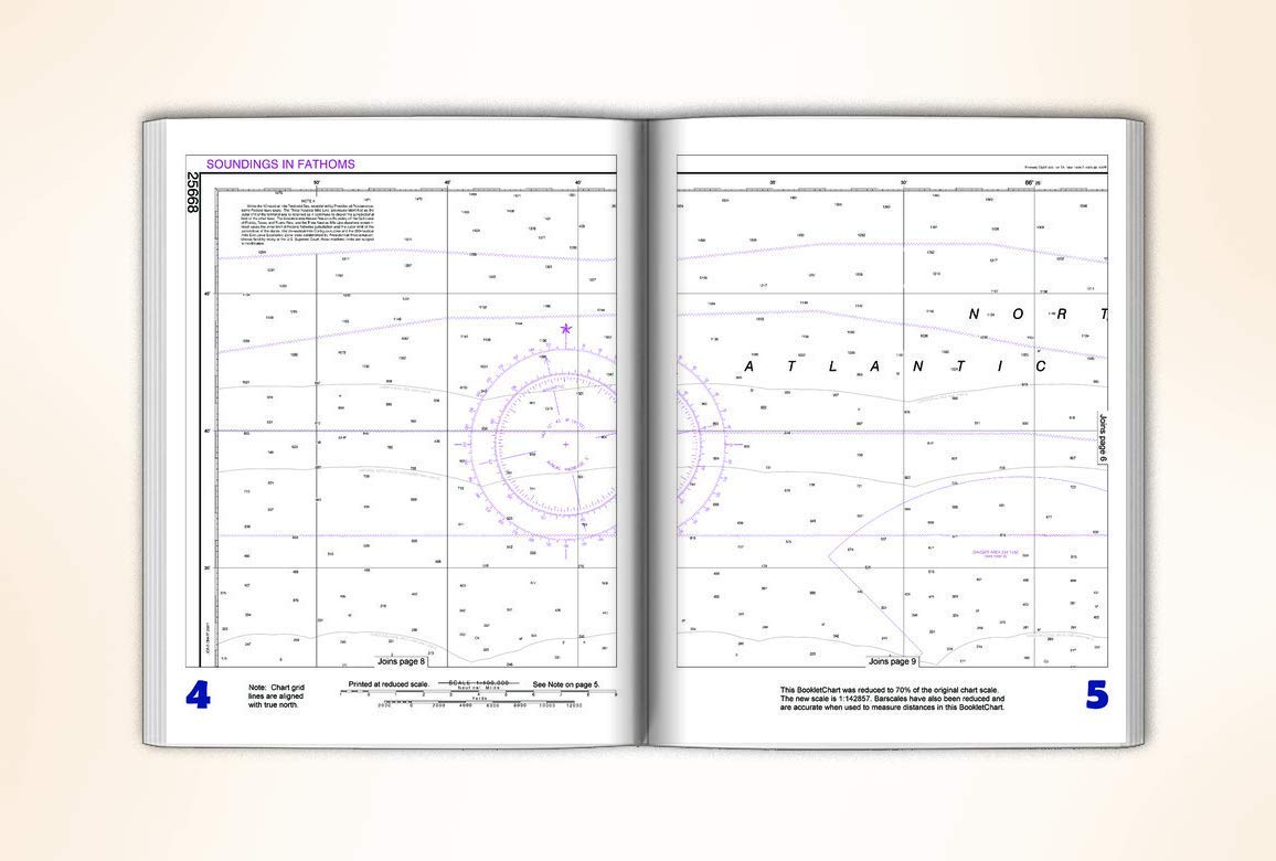 Paradise Cay Publications NOAA BookletChart 25668: North Coast of Puerto Rico Punta Penon to Punta Vacia Talega;Puerto Ar.