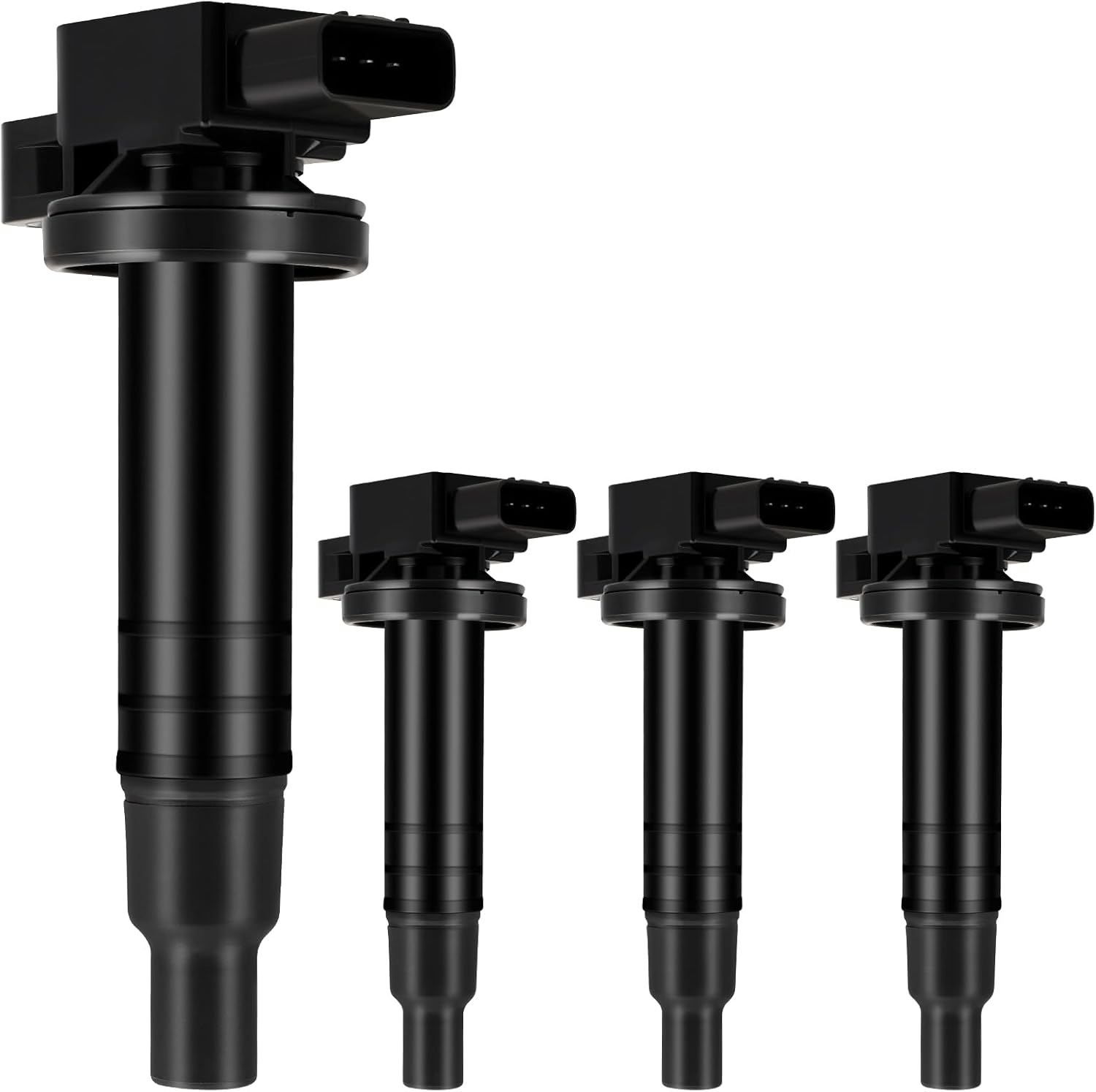 SCITOO 100% New 4pcs Ignition Coil Set Compatible for Scion xA/xB for Toyota Echo/for Prius/for Prius C/for Yaris 2000-2019 Automobiles Fit for OE: UF316 5C1293