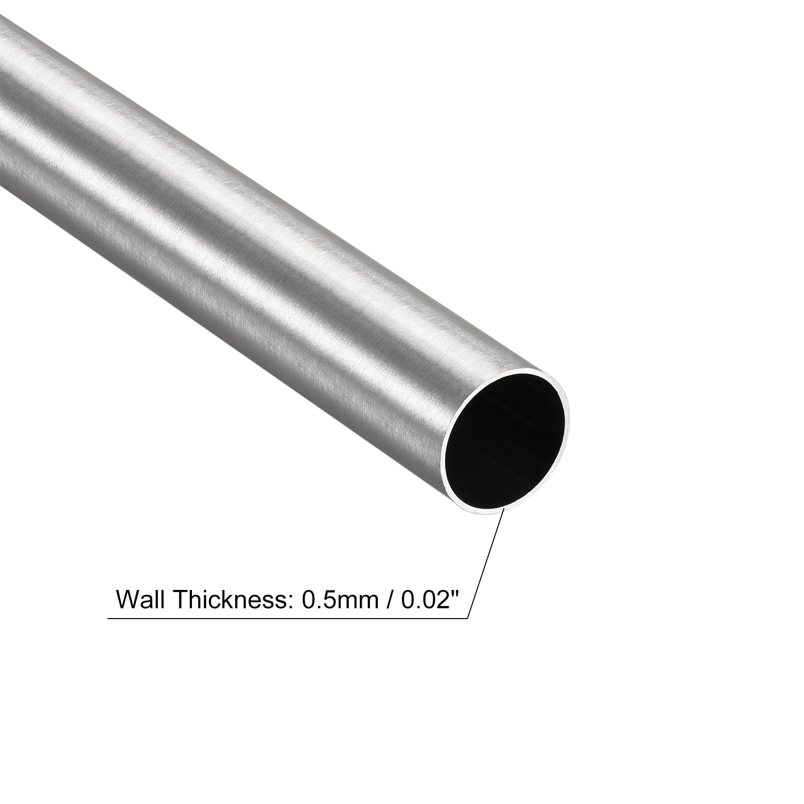 sourcing map Tube en acier inoxydable 304, diamètre extérieur 14 mm x 0,5 mm, épaisseur de paroi de 200 mm de longueur, tube capillaire en métal pour machines industrielles