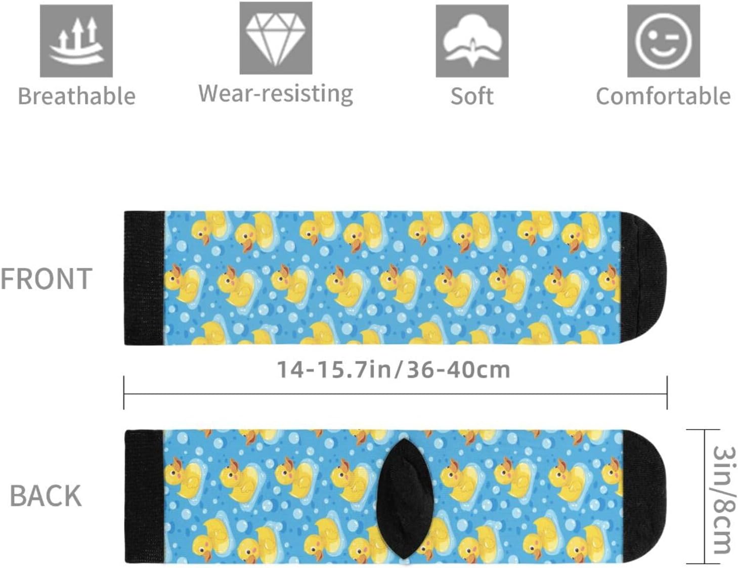 Funny Rock Panda Novelty Socks Casual Athletic Crazy Crew Socks For Women Men Gifts - Image 6