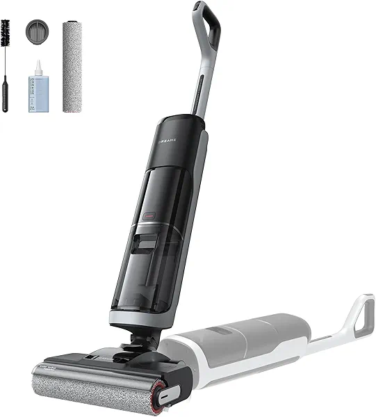 dreame H14 Cordless Vacuum Mop, 180° Lie-Flat Wet Dry Vacuum cleaner, 140°F Brush Washing, Fast Hot Air Drying in 5Mins, Smart Hard Floor Cleaner Machine with Powerful Suction, Great for Sti