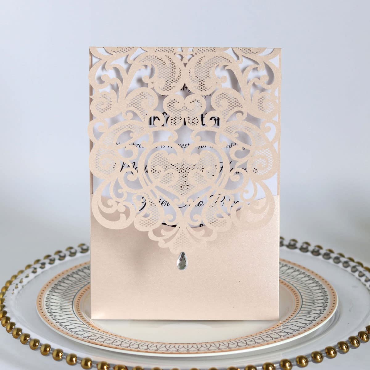 Invitations de Mariage découpées au laser pour personnaliser vos invitations