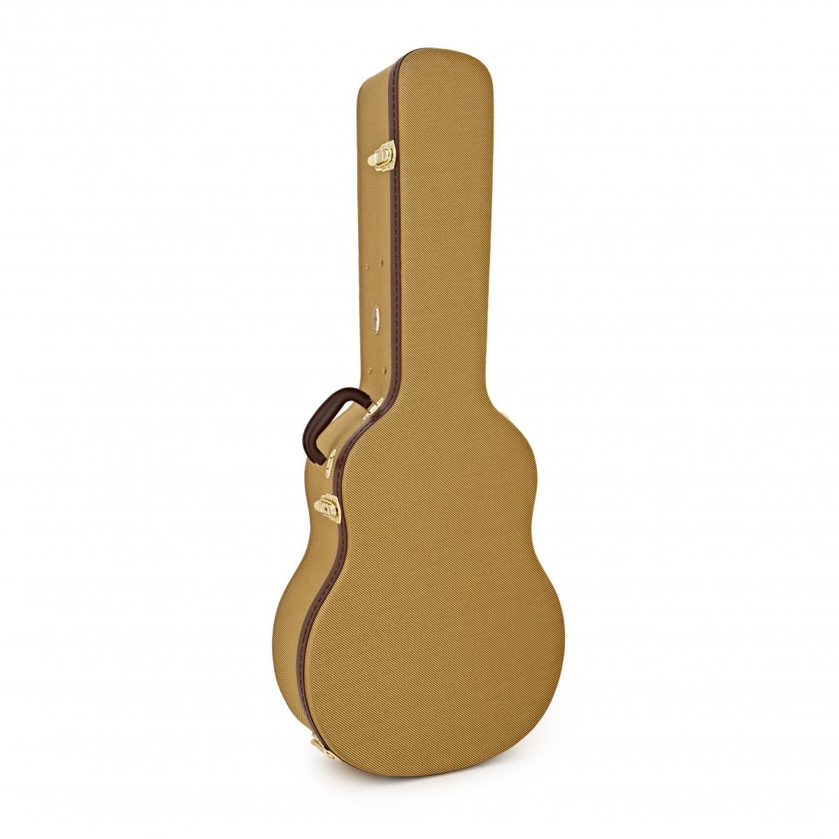 gear4music Etui Guitare Acoustique Rigide pour Dreadnought 41" - Housse Guitare Folk Rembourrée Verrouillable Tweed