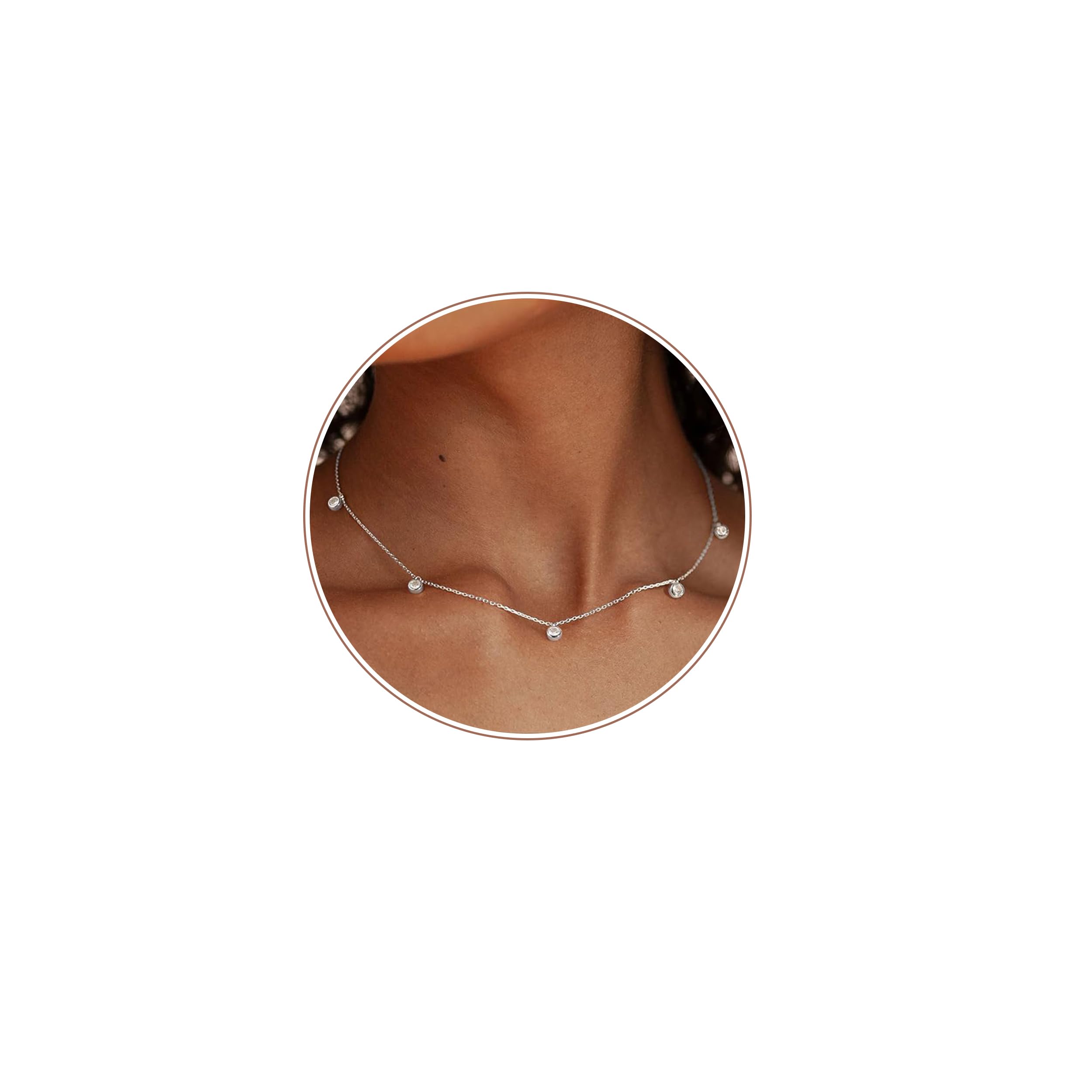 ZHESHY Gold Silber 925 Kette Damen 14K Vergoldete Chain Halskette Silberkette 925 Ohne Anhänger Glitzernde Schlangenkette Singapurkette Ankerkette Perlen Verstellbare Choker Goldkette Schmuck Frauen