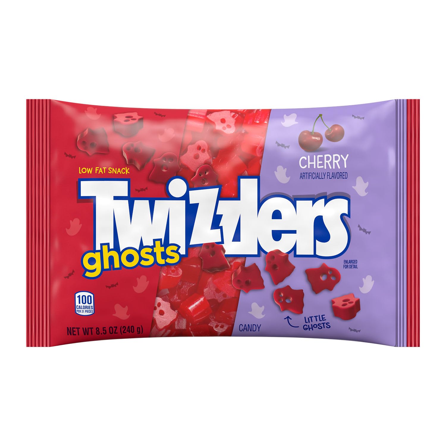 Twizzlers, Halloween Ghosts Laydown Bag Cherry, 8.5 Ounce