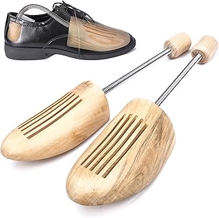 Shoe Trees for Men - Adjustable Wood Shoe Trees With Spring,Wooden Shoes Tree For Men &Women